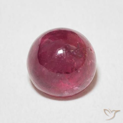 1.44ct Natürlicher Tiefes Magenta Turmalin, Runden, Transparent