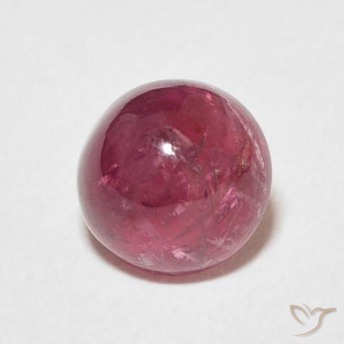 9,17 ctw natürlicher Tiefes Magenta Turmalin, Runden, Transparent
