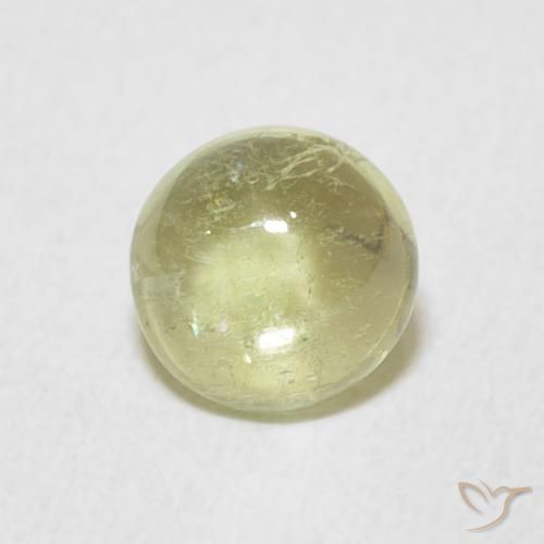 0.84ct Natürlicher Helles Birnengrün Turmalin, Runden, Transparent