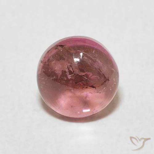 0.93ct Natürlicher Rosenholz Rosa Turmalin, Runden, Transparent