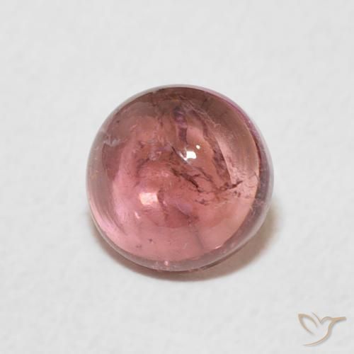 9,17 ctw natürlicher Rosenholz Rosa Turmalin, Runden, Transparent