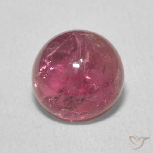 1.80ct Natürlicher tiefrosa Turmalin, Runden, Transparent