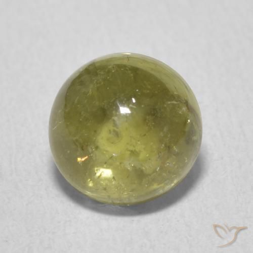 1.89ct Natürlicher gelblich-grün Turmalin, Runden, Transparent