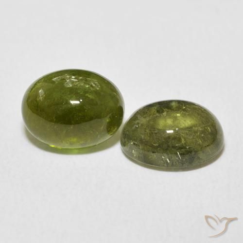 4.51 ct natürliche Mittelgrün Turmalin-Edelsteine, Oval, Transparent