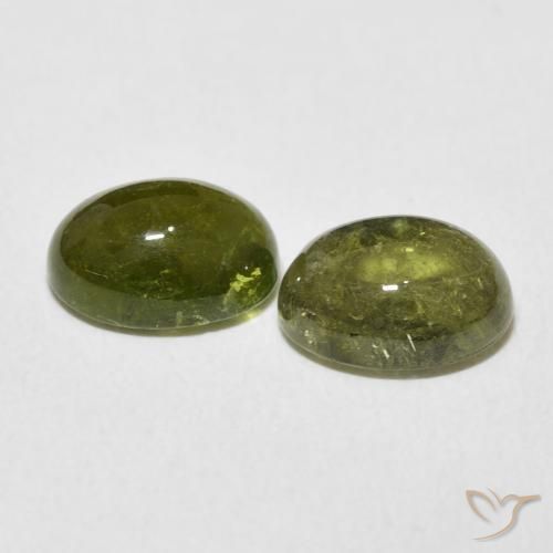 4.51 ct natürliche Mittelgrün Turmalin-Edelsteine, Oval, Transparent