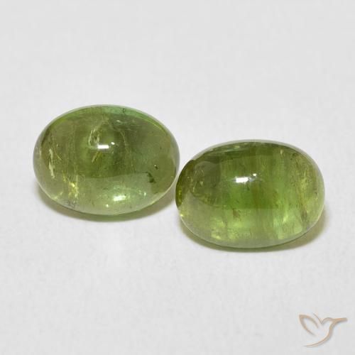 3.04ctw Natürlicher Erde Grün Turmalin, Oval, Transparent