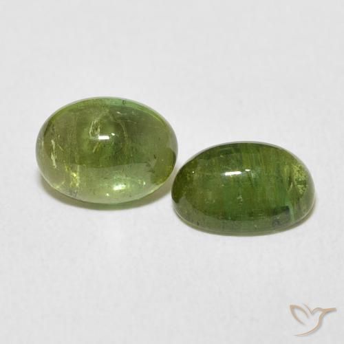 3.04 ct natürliche Erde Grün Turmalin-Edelsteine, Oval, Transparent