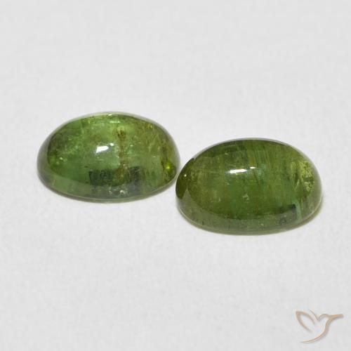 3.04 ct natürliche Erde Grün Turmalin-Edelsteine, Oval, Transparent