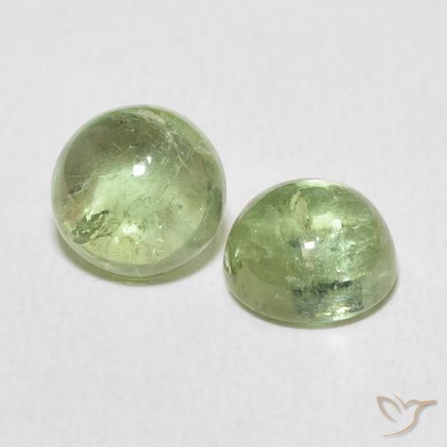 3.17 ct natürliche Helles Limettengrün Turmalin-Edelsteine, Runden, Transparent
