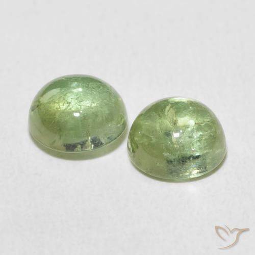 3.17 ct natürliche Helles Limettengrün Turmalin-Edelsteine, Runden, Transparent