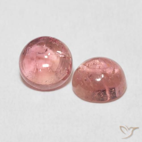 1.90 ct natürliche Kaugummi Rosa Turmalin-Edelsteine, Runden, Transparent