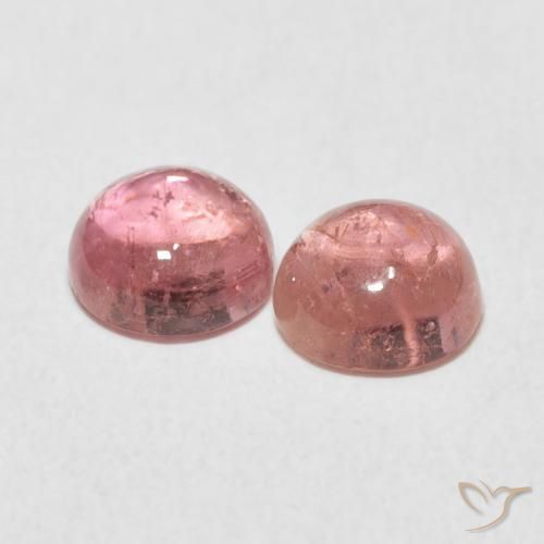 1.90 ct natürliche Kaugummi Rosa Turmalin-Edelsteine, Runden, Transparent