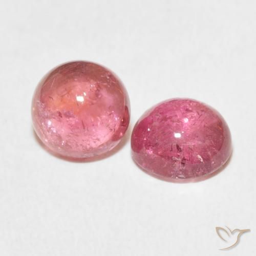2.64 ct natürliche Pink-Ton Turmalin-Edelsteine, Runden, Transparent
