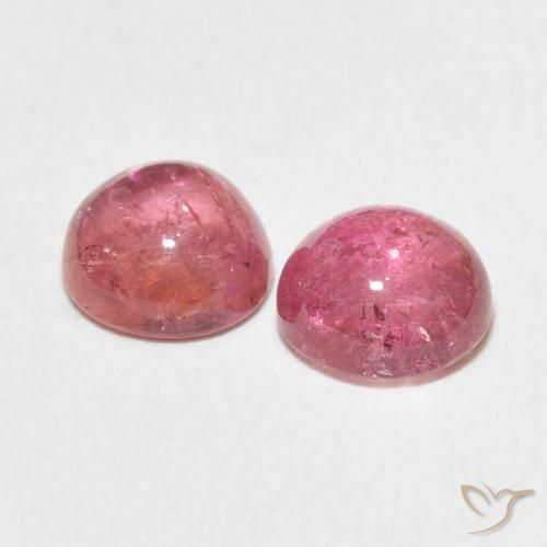 2.64 ct natürliche Pink-Ton Turmalin-Edelsteine, Runden, Transparent