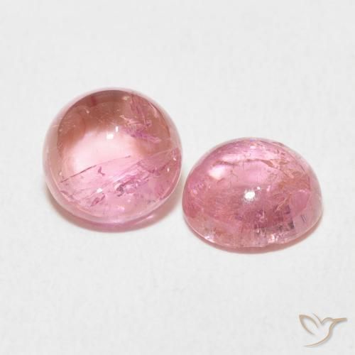 2.68 ct natürliche Kaugummi-Rosa-Ton Turmalin-Edelsteine, Runden, Transparent