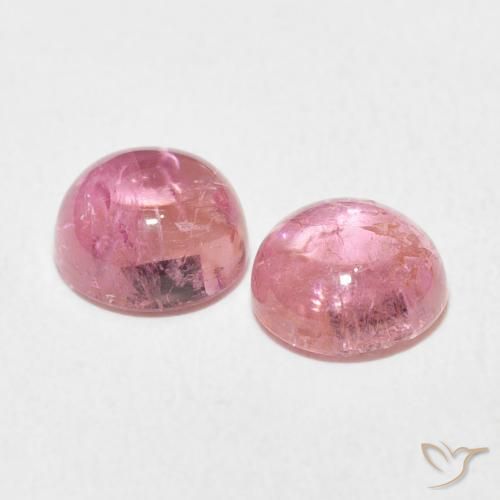 2.68 ct natürliche Kaugummi-Rosa-Ton Turmalin-Edelsteine, Runden, Transparent