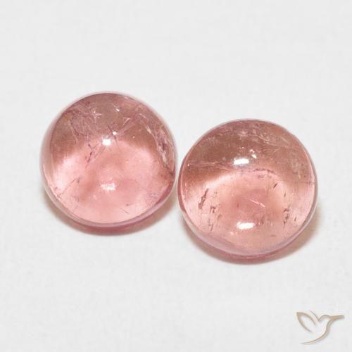 2.48ctw Natürlicher rose-rosa Turmalin, Runden, Transparent