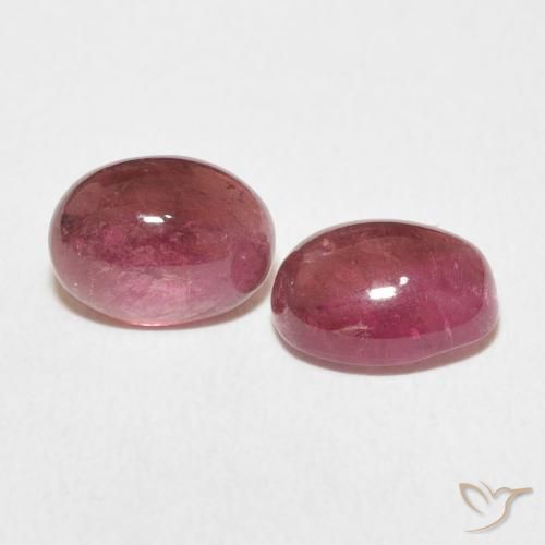 3.19 ct natürliche Dark PInk Turmalin-Edelsteine, Oval, Transparent