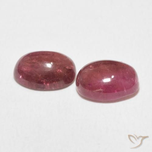 3.19 ct natürliche Dark PInk Turmalin-Edelsteine, Oval, Transparent