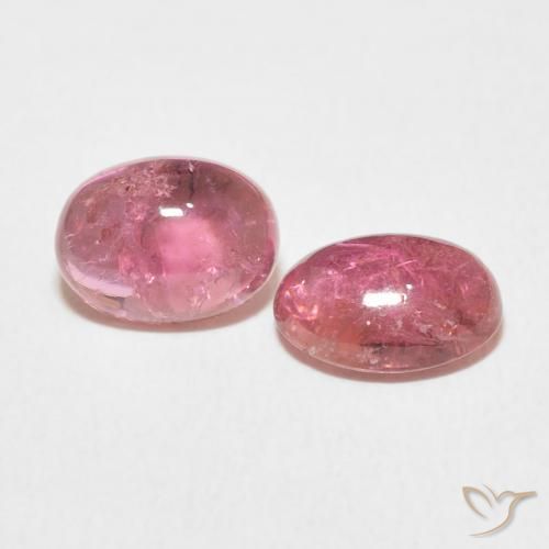3.01 ct natürliche Mittelrosa Turmalin-Edelsteine, Oval, Transparent