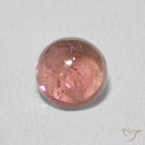 0.88ct Natürlicher Warmes Rot Turmalin, Runden, Transparent