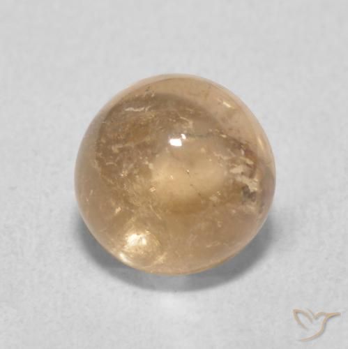 1.26ct Natürlicher Cantaloupe-Orange Turmalin, Runden, Transparent, Photo A
