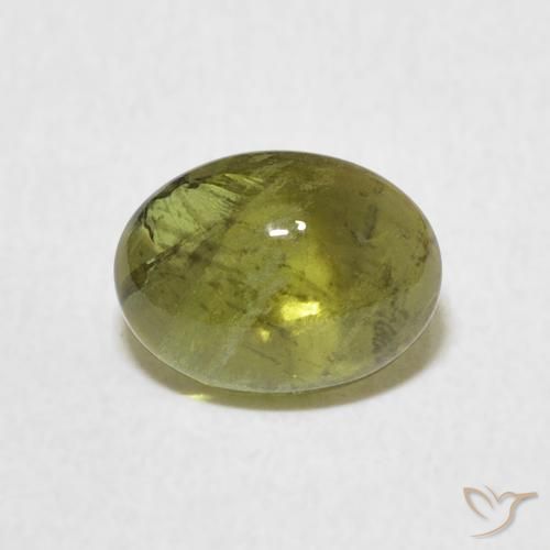 1.37ct Natürlicher Mittelgrün Turmalin, Oval, Transparent
