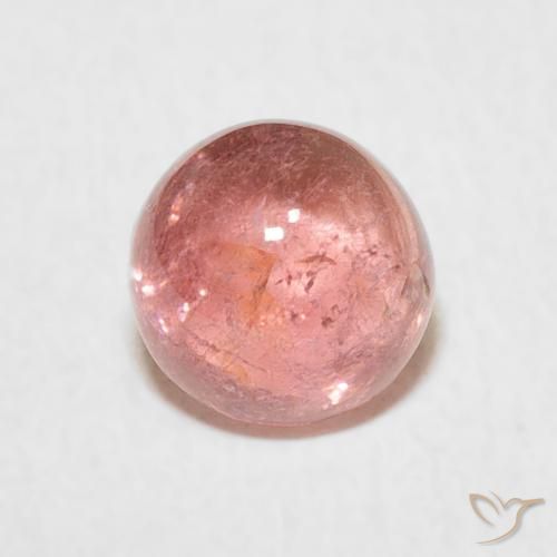 1.29ct Natürlicher Mittelrosa Turmalin, Runden, Transparent
