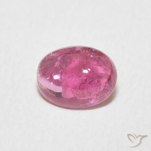 0.71ct Natürlicher Fruchtpunsch Rot Turmalin, Oval, Transparent