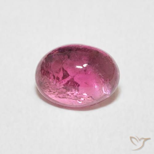 0.77ct Natürlicher Fruchtpunsch Rot Turmalin, Oval, Transparent
