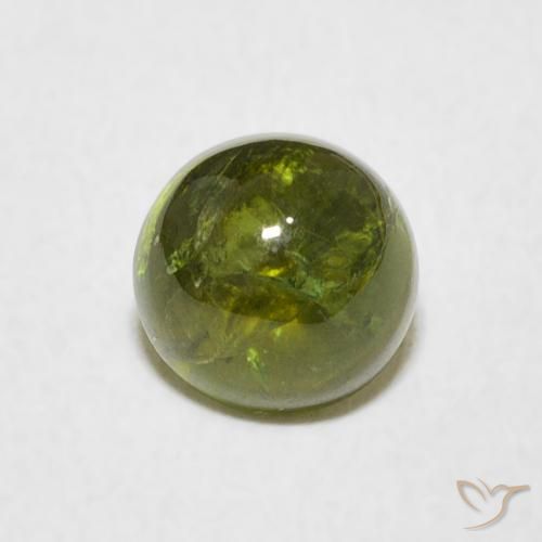 1.49ct Natürlicher gelblich-grün Turmalin, Runden, Transparent