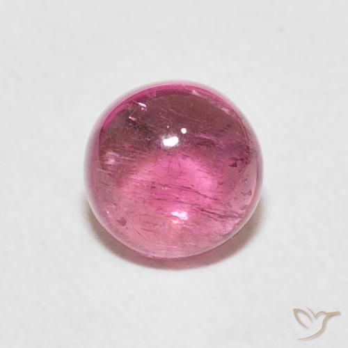 1.38ct Natürlicher pink Turmalin, Runden, Transparent
