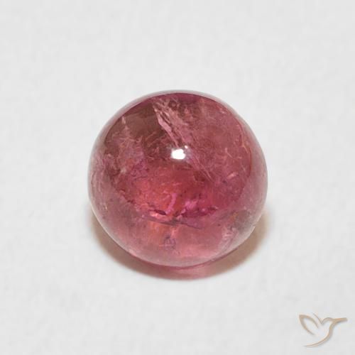 1.24ct Natürlicher Hellrot Turmalin, Runden, Transparent