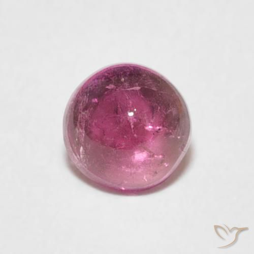 0.69ct Natürlicher Tiefes Magenta Turmalin, Runden, Transparent
