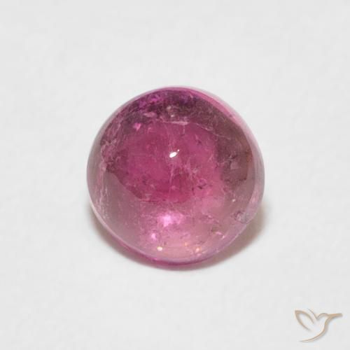9,17 ctw natürlicher Tiefes Magenta Turmalin, Runden, Transparent