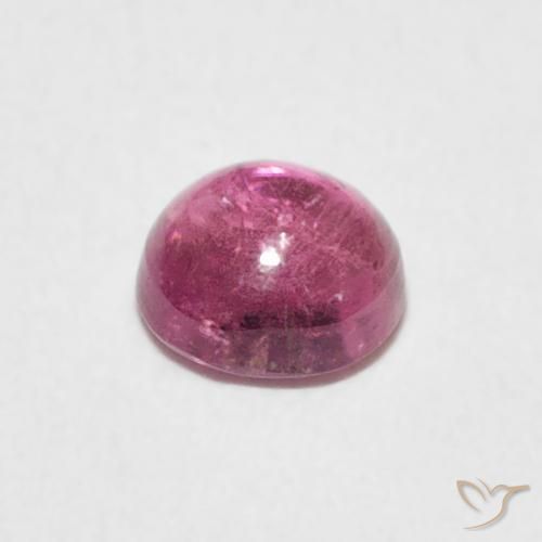 9,17 ctw natürlicher Tiefes Magenta Turmalin, Runden, Transparent