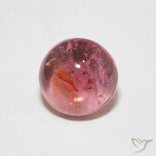 1.00ct Natürlicher Mittelrosa Turmalin, Runden, Transparent