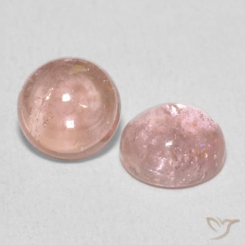 1.97 ct natürliche rose-rosa Turmalin-Edelsteine, Runden, Transparent