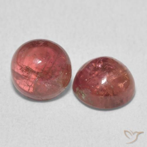 2.14 ct natürliche Mittelrosa Turmalin-Edelsteine, Runden, Lichtdurchlässig