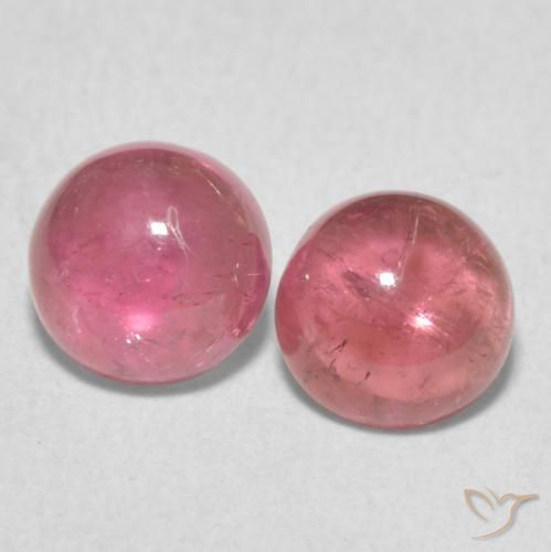 2.30ctw Natürlicher Pink-Ton Turmalin, Runden, Transparent