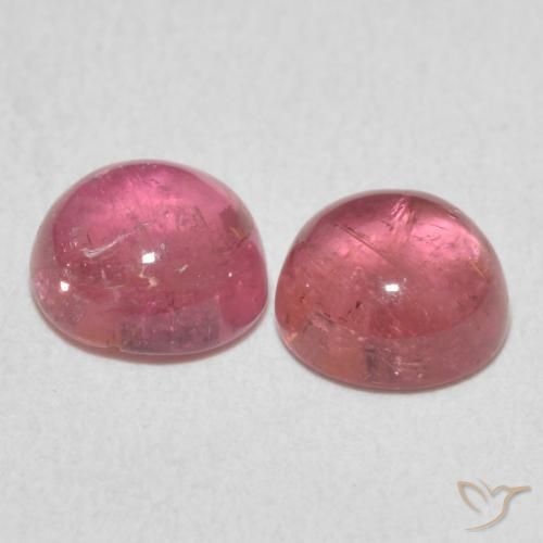 2.30 ct natürliche Pink-Ton Turmalin-Edelsteine, Runden, Transparent