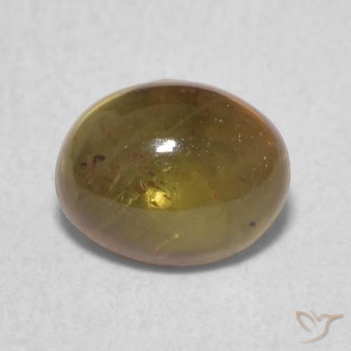 0.84ct Natürlicher Erdnussbraun Turmalin, Oval, Transparent