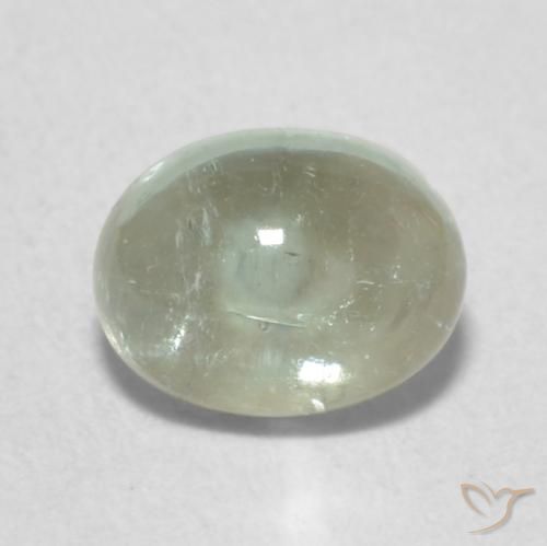0.87ct Natürlicher hellgrün Turmalin, Oval, Transparent