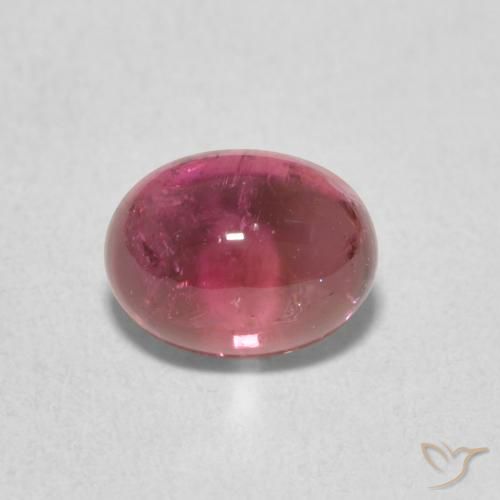 1.36ct Natürlicher Himbeerrot Turmalin, Oval, Transparent