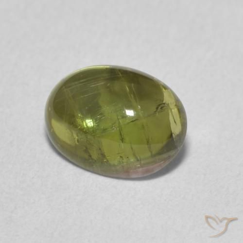 9,17 ctw natürlicher Mittelgrün Turmalin, Oval, Transparent