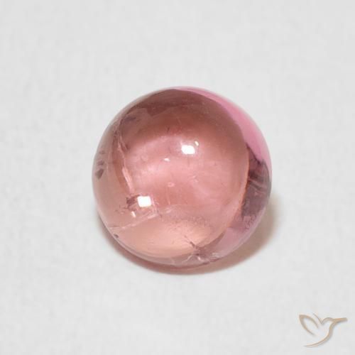 9,17 ctw natürlicher orange-rosa Turmalin, Runden, Transparent