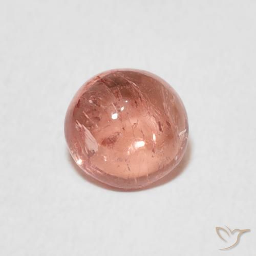 0.93ct Natürlicher rosa-orange Turmalin, Runden, Transparent