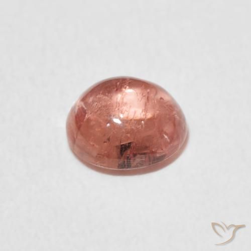 9,17 ctw natürlicher rosa-orange Turmalin, Runden, Transparent