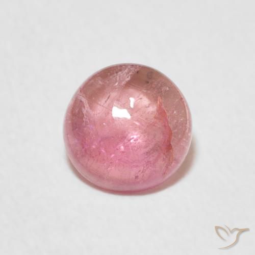0.88ct Natürlicher Kaugummi Rosa Turmalin, Runden, Transparent