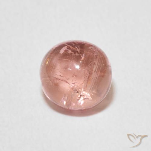 1.29ct Natürlicher Erdiges Rosa Turmalin, Runden, Transparent, Photo A